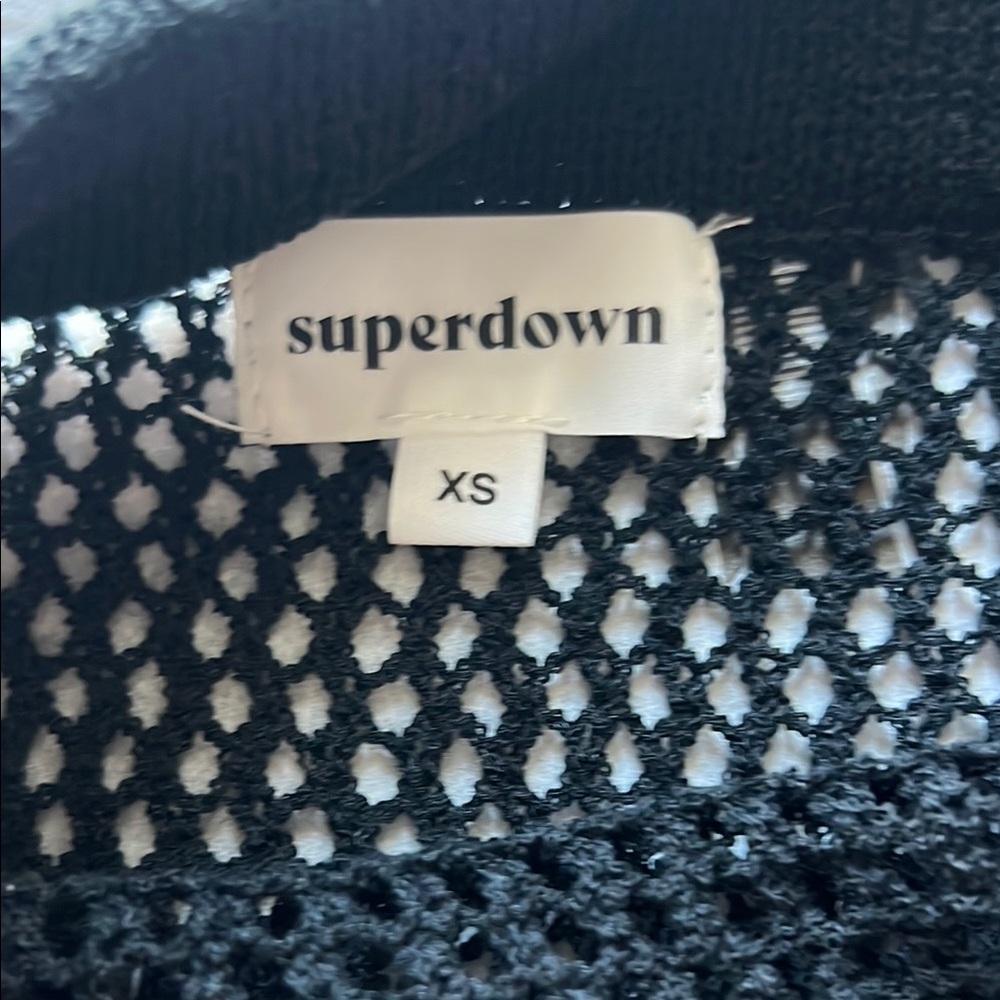 Superdown Black Swim Coverup